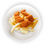 Kids Chicken Nugget & Chips (5 Pcs) 