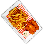 Kids Chicken Goujon & Chips (4 Pcs) 